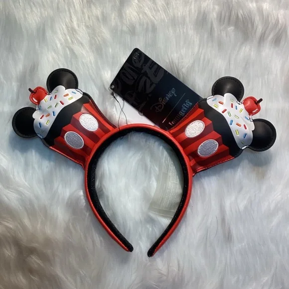 Disney Loungefly Mickey Mouse Sprinkle Cupcake Headband NWT NWT Loungefly Disney Mickey Mouse Sprinkle Cupcake Ears  main image 2